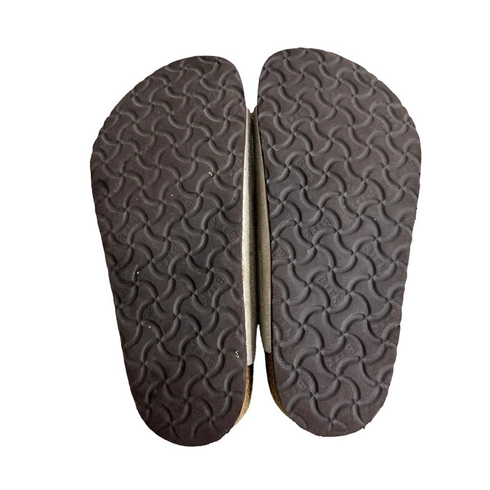 Birkenstock Arizona Suede Sandals Size 35 L 4 Narrow Soft Footbed Stone Gray - Picture 9 of 15
